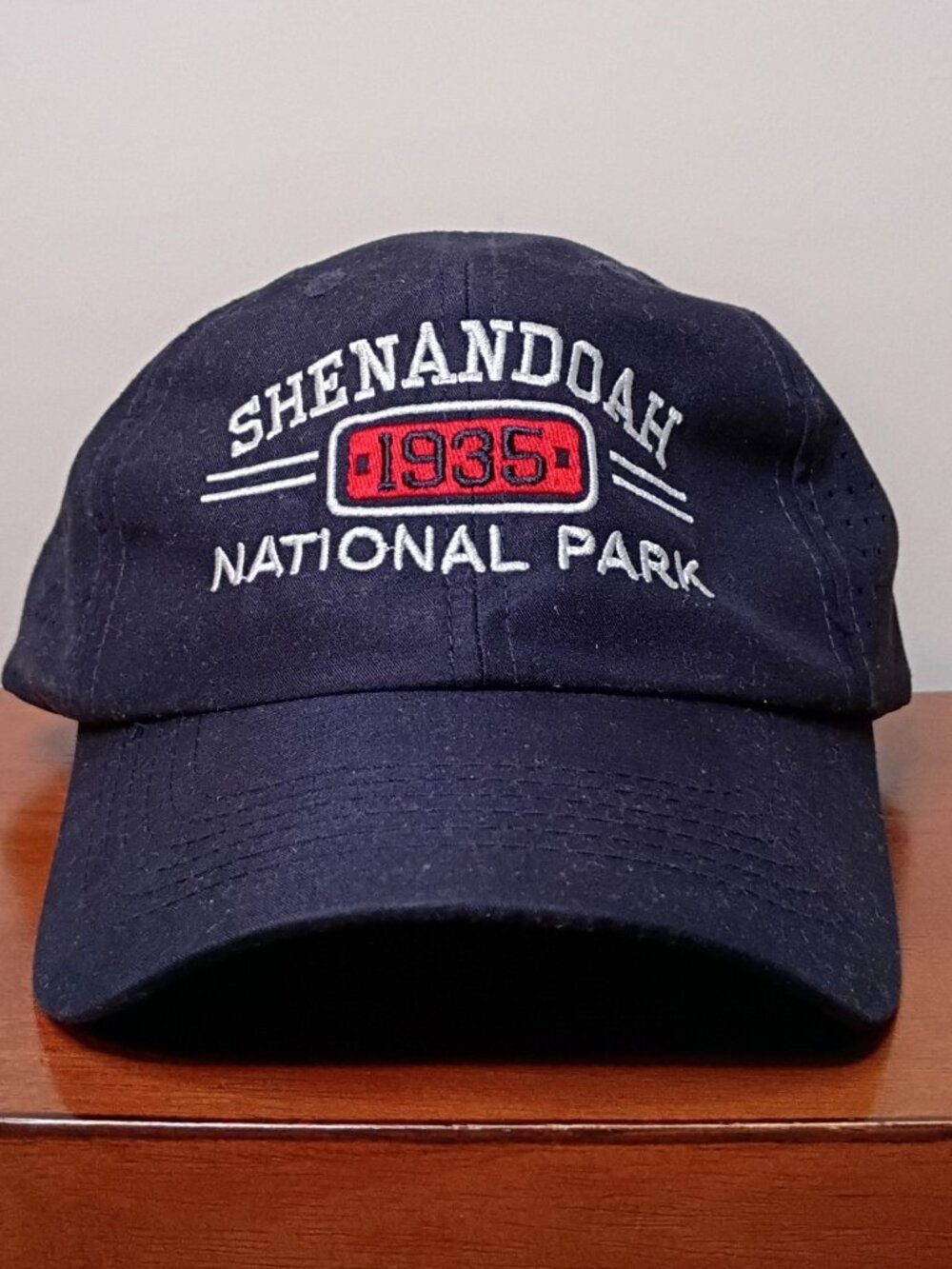 Shenandoah National Park Virginia Blue Embroidered Adjustable Hat